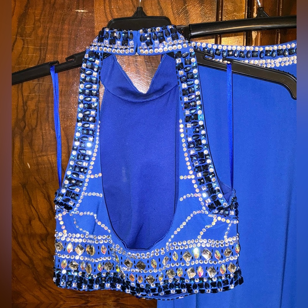 Chicas 2 pc Prom Maxi Skirt & Halter Top Size S - Picture 6 of 16